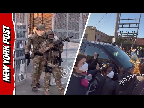 Protesters Try and FAIL to Block SUV at Chicago ICE Facility
