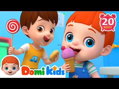 寶貝多米兒歌大全｜早教兒歌｜經典熱門兒歌｜動物兒歌｜美味的霜淇淋｜domikids 中文｜Nursery Rhymes