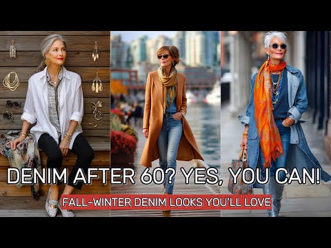 7 Fashion Hacks to Wear DENIM After 60 and Look Timeless | Best Fall-Winter 2025 Denim Styles