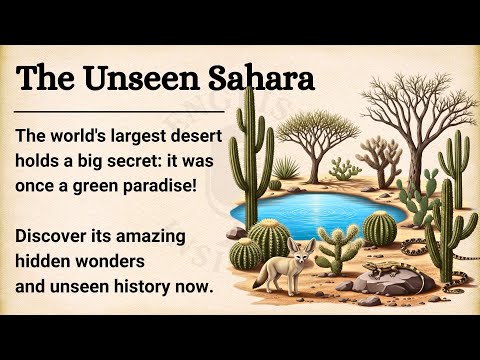 🐫 🌵 The Unseen Sahara Desert || Learn English Through Story Level 2 || Graded Reader 🎧 