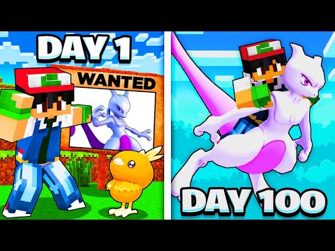 I Spent 100 Days in Minecraft Pokemon: The Wanted 11