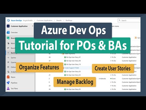 Business Analyst Software Tutorial - Azure DevOps for Business Analysts & Product Owners