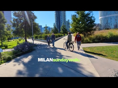 Sunday Walk in Milan, Italy - September 2025 (4K)