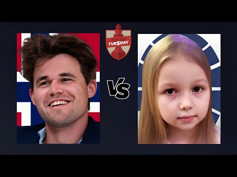 Magnus Carlsen vs Diana Preobrazenskaya | Titled Tuesday | chesscom