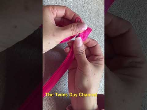 Zipper sliders installed/how to install the zipper sliders/zipper pull installed/easy zipper hacks