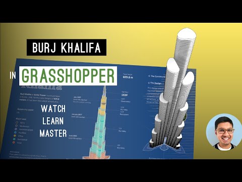 Step-by-step Burj Khalifa Grasshopper Tutorial