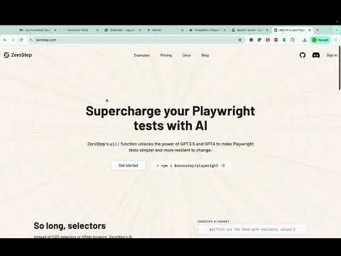 AI Capabilities (NLP)  integration to Playwright Test Automation Framework - Demo