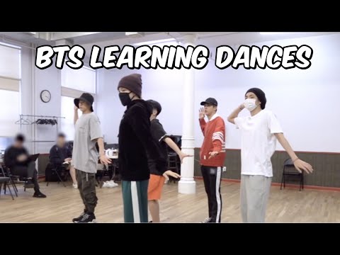 watch bts learn their dances
