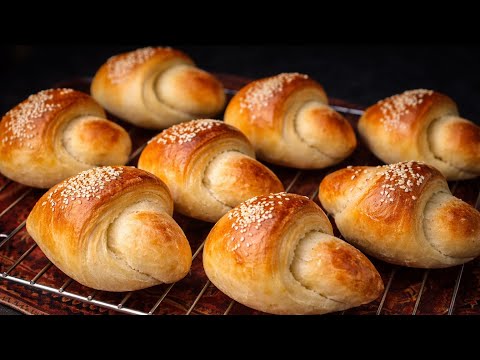 How to make crescent rolls at home,soft and fluffy rolls