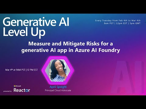 Measure and Mitigate Risks for a generative AI app in Azure AI Foundry