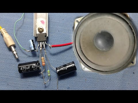 مضخم صوت.اصنع دائرة مضخم صوت قوى جدا من tda 2003 ic .اعمل مضخم صوت للهاتف سهل جدا.اصنع صب للهاتف قوى