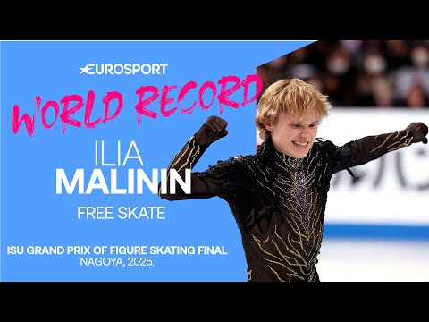 “Unreal!” Ilia Malinin Shatters the World Record at the Grand Prix Final ✨ Full FS from Nagoya, 2025
