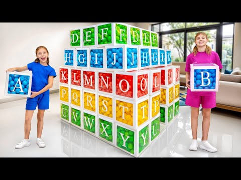 Play and Build ABC Playhouse with Colored Balls