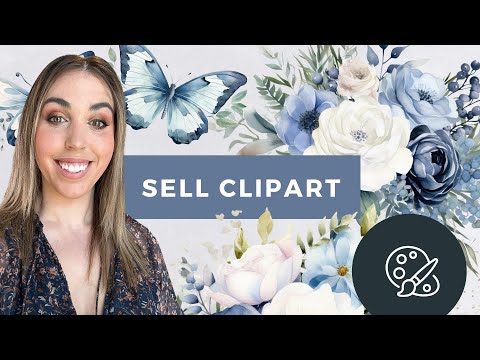 How to create a pack of clipart to sell using AI Midjourney + free floral digital product 🎁