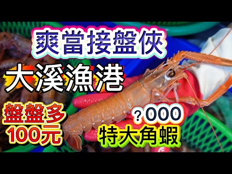 大溪漁港搶當接盤俠？盤盤100元稀奇？｜金好康任你盤～只要扛堵不怕塞～#大溪漁港#一支釣#海鮮#觀光#美食#拍賣漁貨 #忙碌的商務人士 #士脩 2025年10月10日