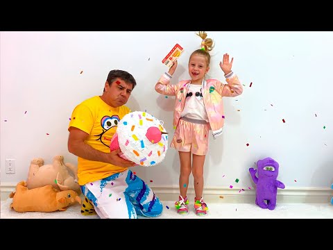 Nastya and dad staged a dance competition
