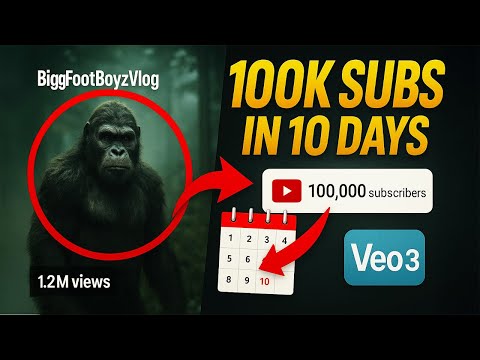 How he got 100k subs in 10 days with Google Veo 3 Videos ( Step By Step)