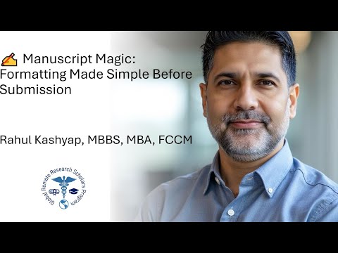 ✍️ Manuscript Magic: Formatting Made Simple Before Submission