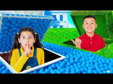 Maddie & Kaden Pretend Play Secret Rooms Adventure