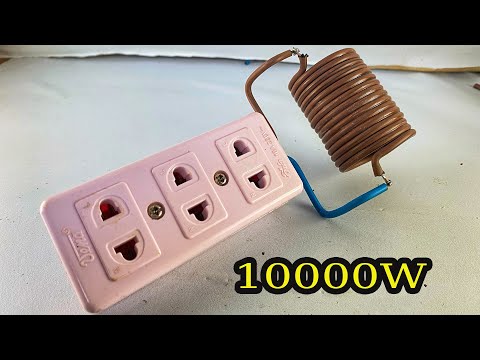 6 Awesome How to make 10000w electricity energy free with pvc copper wire #technology