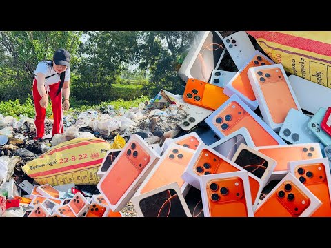What...iphone 17 Pro Max !!Found Many iphone_Redmi 13C_Oppo A57...in the Garbage Dump,Restore Phone