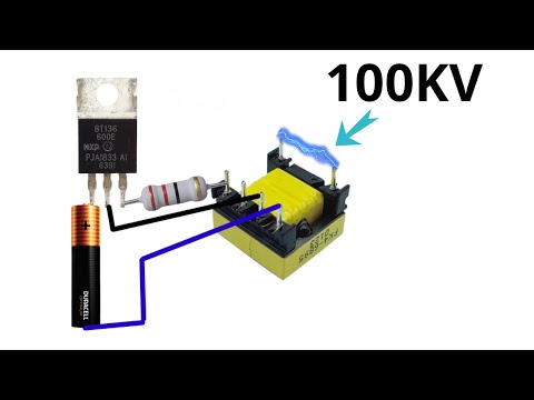 3.7V to 100KV/ Make a High Voltage Inverter!