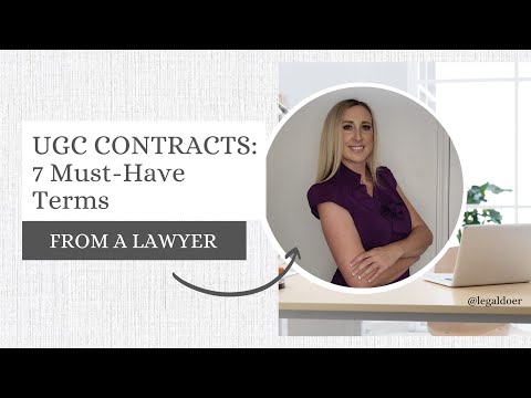 UGC CONTRACT: 7 must-have terms by a lawyer // The LEGAL side of UGC