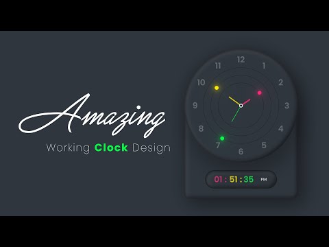 Amazing Working Analog and Digital Clock Design using Html CSS & Javascript