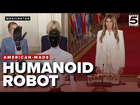 FIRST LADY Melania Trump & HUMANOID ROBOT at AI education summit