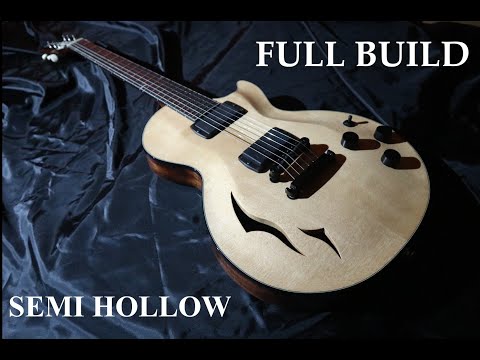 I build a guitar. semihollow lespaul type