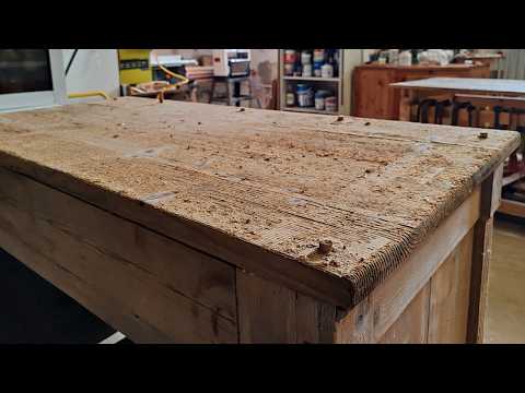 restoration of ancient ministerial desk