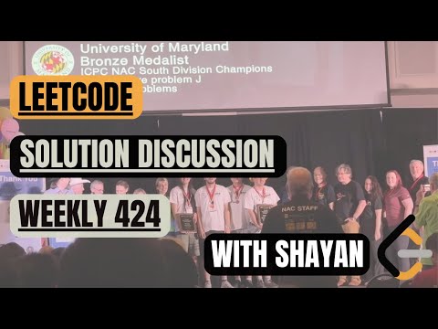 Leetcode Weekly Contest 424 — Solution Discussion