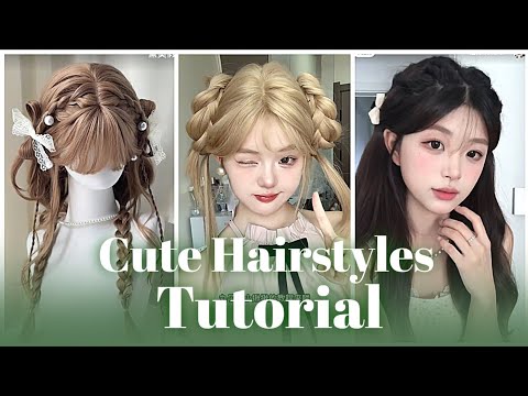 🌸 Cute hairstyles Tutorial Korean/China TikTok ⭐