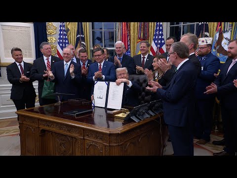 President Trump Signs Senate Amendment to H.R. 5371