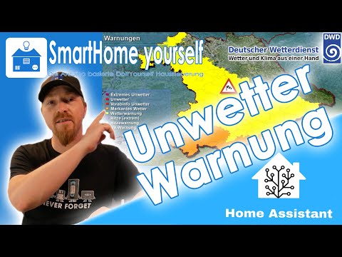 Wetterwarnungen in Home Assistant einbinden | Lovelace | Wetterkarte | DWD