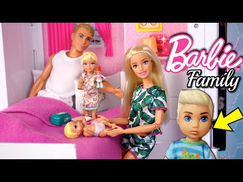 Barbie Baby Doll Stories - Family Road Trip, Gymnastics , Supermarket  & Babysitting