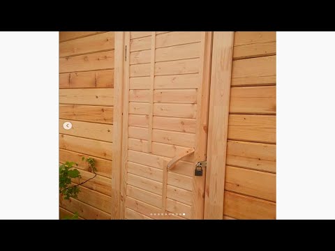 ✅ Wooden door from the remains of boards Diy