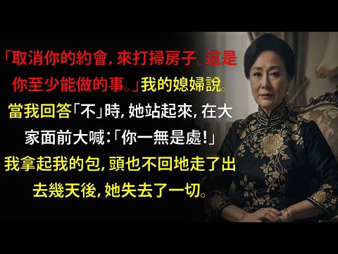 媳婦大喊：「取消您的約會，來打掃房子！」我接下來的舉動讓她哭了。