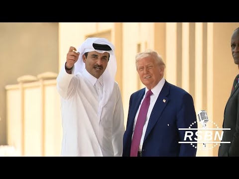 WATCH: President Trump departs Doha, Qatar, on his way to the United Arab Emirates - 5/15/25