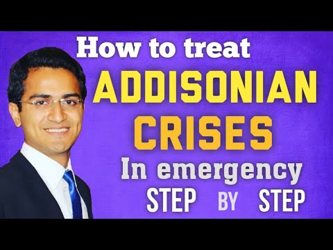 HOW TO TREAT ADDISONIAN CRISES IN EMERGENCY, PATHOPHYSIOLOGY, CAUSES, SYMPTOMS ADDISONS CRISES USMLE