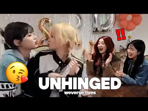 le sserafim's weverse lives are absolutely unhinged