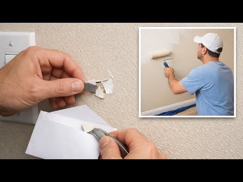 How MATCH Remove Existing House PAINT Chip Sample from Wall to Make NEW Touch Up Can Paint Remodel