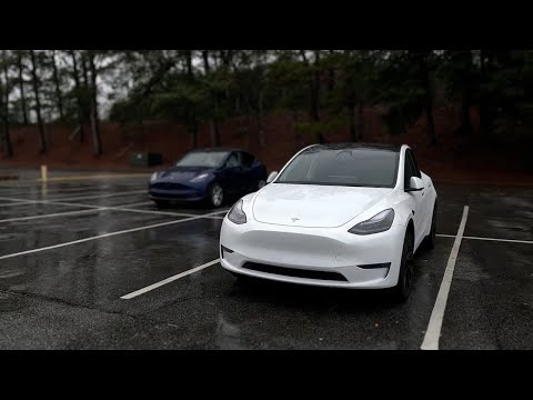 I DROVE A TELSA FOR THE FIRST TIME! Tesla Model Y First Impression! (Full Self Drive Test!)