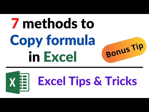 7 methods to Copy formula into adjacent cells below in Excel