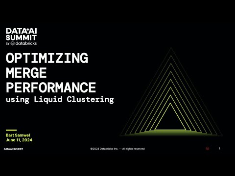 Optimizing MERGE Performance using Liquid Clustering