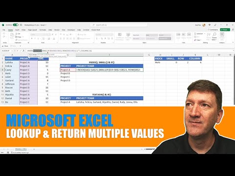 Using Excel Functions to return Multiple Values
