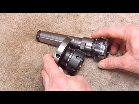 Bolt up feed through ER32 collet chuck for a small metal lathe