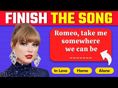 Finish The Song Challenge ❤️ 50 Famous Taylor Swift Songs