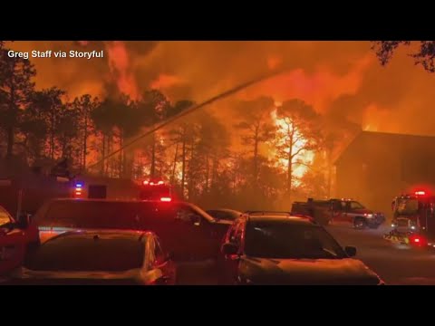 Wildfires sweep across North and South Carolina