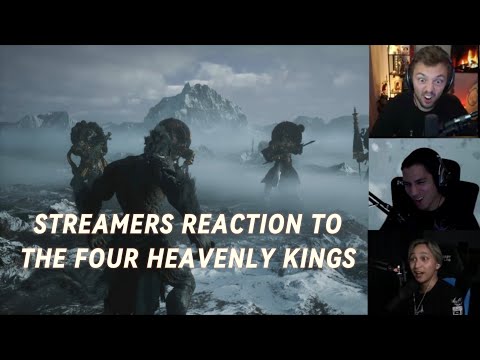 Black Myth Wukong - Streamers Reaction To The Four Heavenly Kings